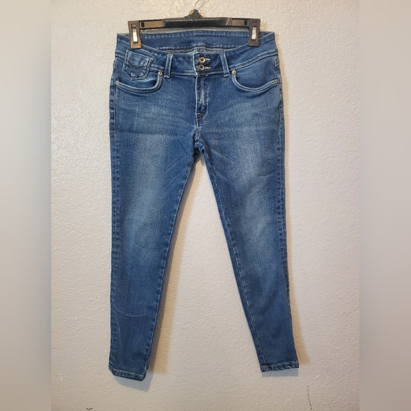 💚5/$25 Jag Jeans Dark Wash Skinny Stretchy Denim Jeans J7605 Size 32 - Picture 1 of 7